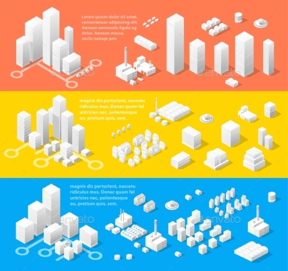 Isometric View, Vectors | GraphicRiver