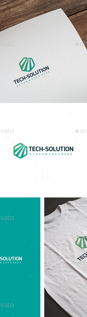Tech Solution Logo, Logo Templates | GraphicRiver