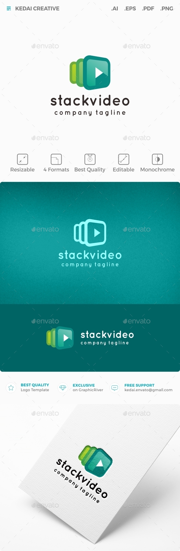 Stack Video, Logo Templates | GraphicRiver