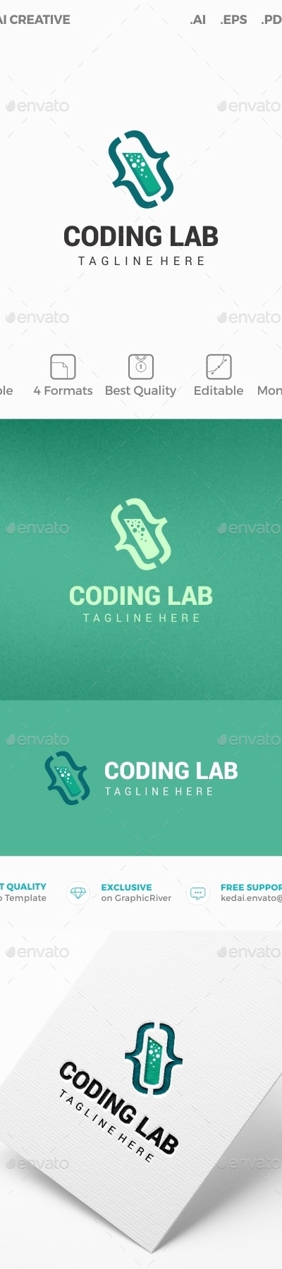 Coding Lab, Logo Templates | GraphicRiver