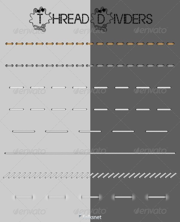Thread Web Dividers, Web Elements | GraphicRiver