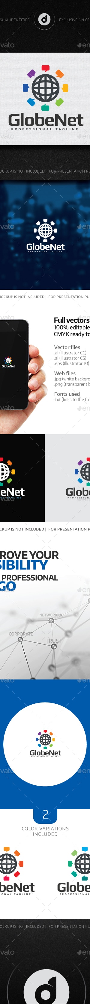 GlobeNet Logo, Logo Templates | GraphicRiver