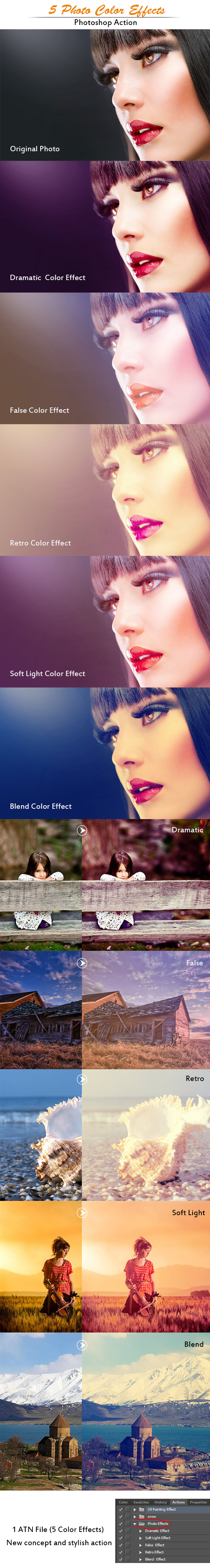 Photo Color Effects , Add-ons | GraphicRiver