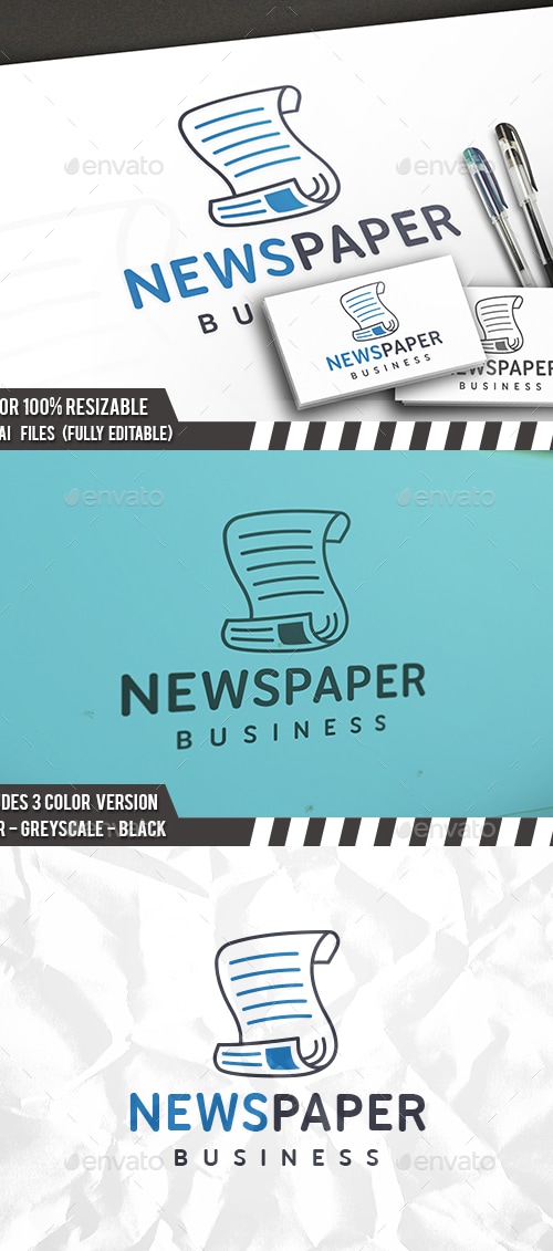 Newspaper Logo, Logo Templates | GraphicRiver