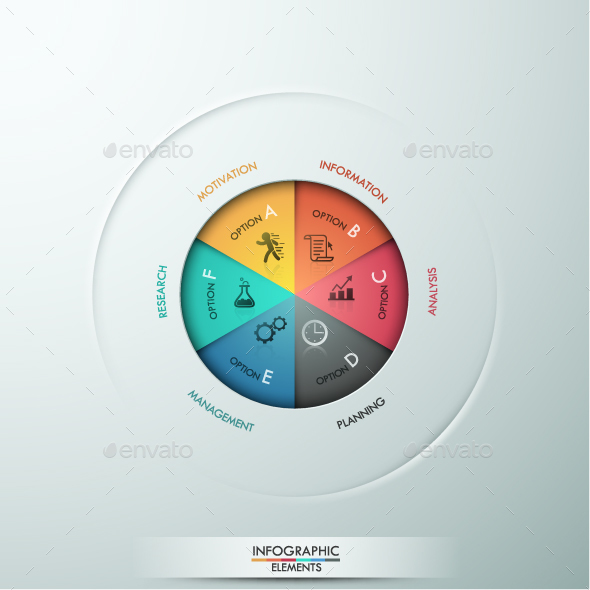 Modern Infographic Pie Chart Template, Infographics | GraphicRiver