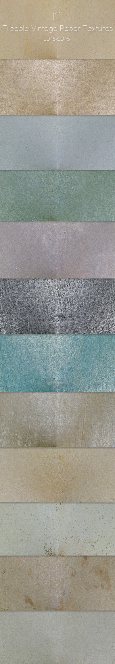 12 Tileable Vintage Paper Textures, Add-ons | GraphicRiver