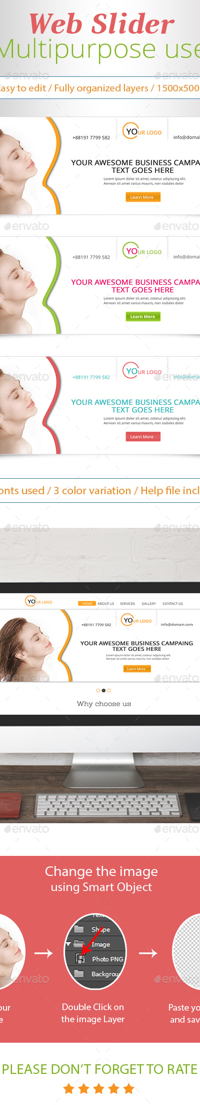 Web Slider Design, Web Elements | GraphicRiver
