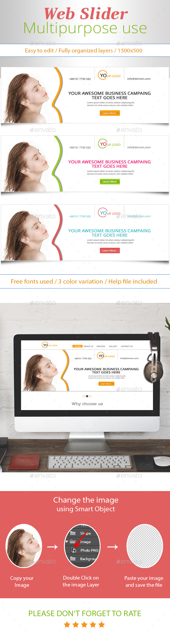 Web Slider Design, Web Elements | GraphicRiver