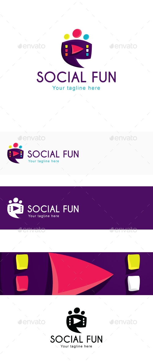 Social Fun Logo Template, Logo Templates | GraphicRiver