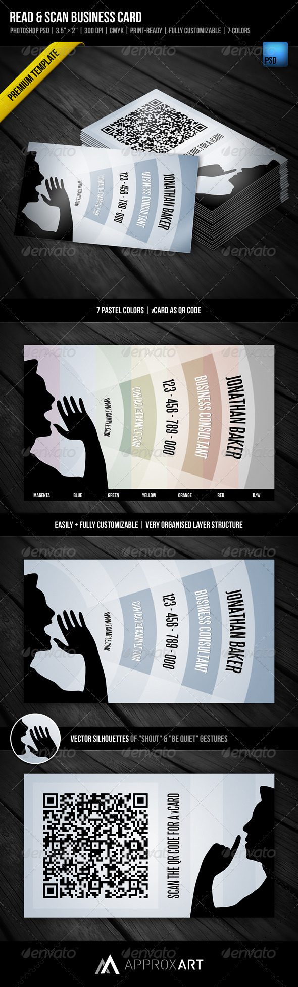 Read & Scan Business Card, Print Templates | GraphicRiver