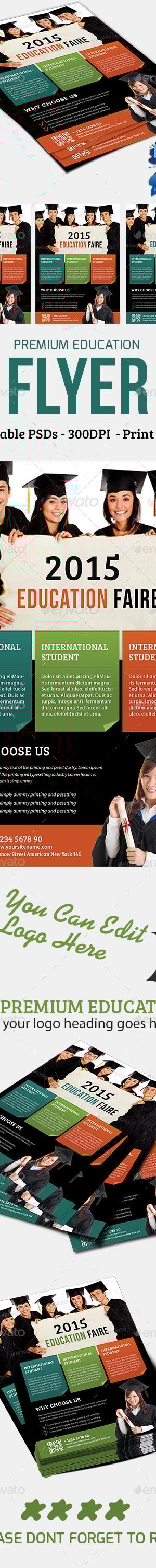 Premium Education Flyer, Print Templates | GraphicRiver