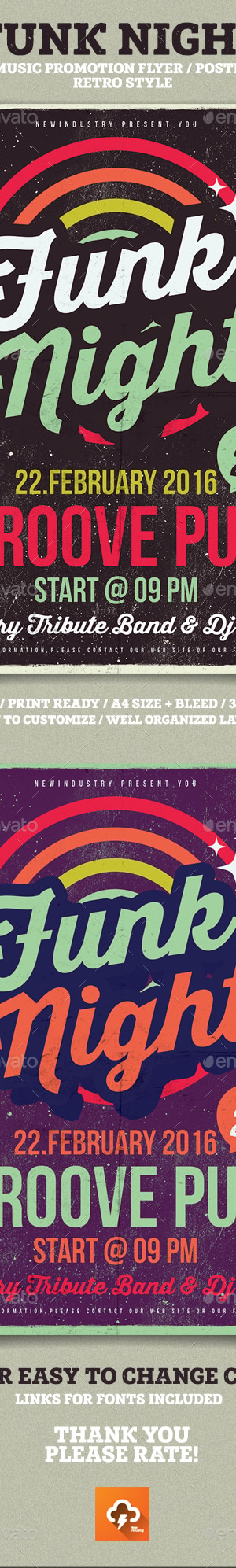 Funk Poster Flyer, Print Templates | GraphicRiver