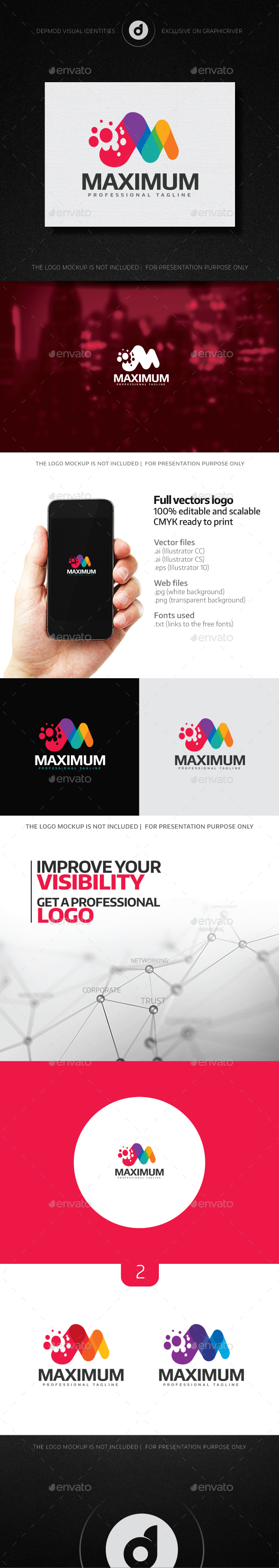 Maximum Logo, Logo Templates | GraphicRiver