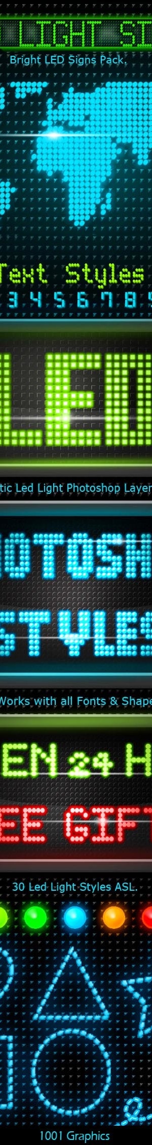 30 Realistic Led Signs Text Styles, Add-ons | GraphicRiver
