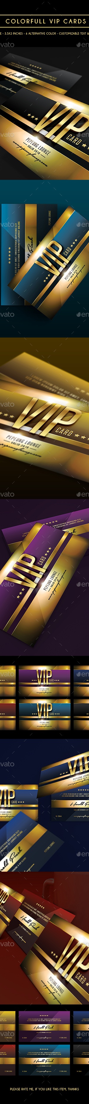 Multipurpose Colorfull Vip Card, Print Templates | GraphicRiver