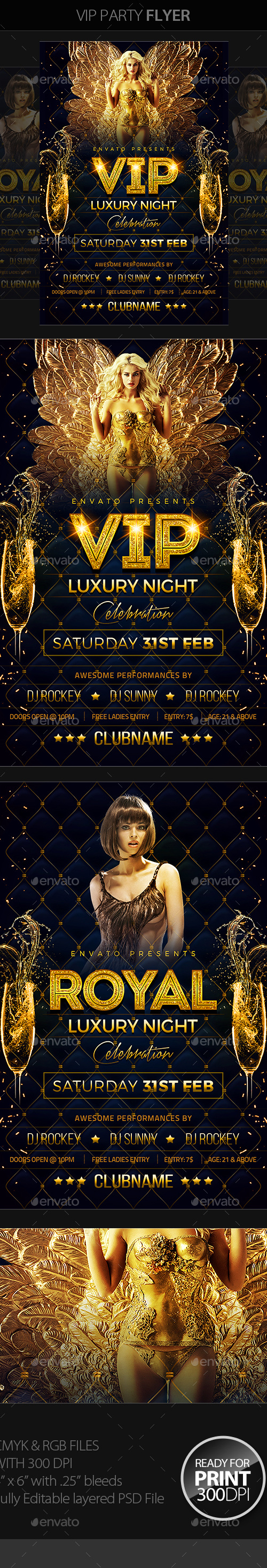 VIP Party Flyer, Print Templates | GraphicRiver