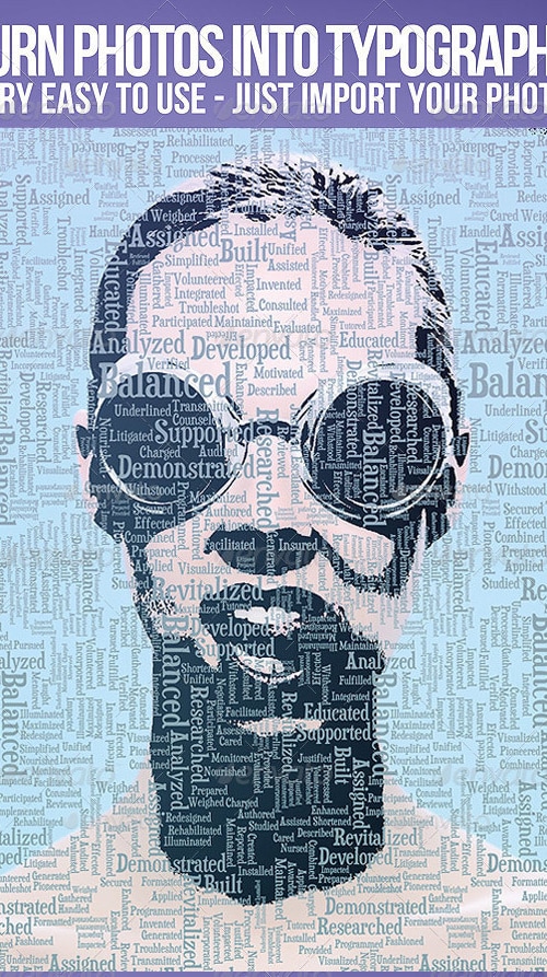 Photo To Typography treatment, Graphics | GraphicRiver