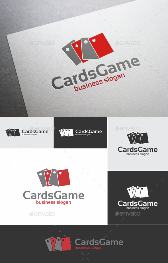 Cards Game Logo, Logo Templates | GraphicRiver