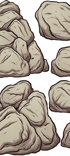 Cartoon Rocks, Vectors | GraphicRiver