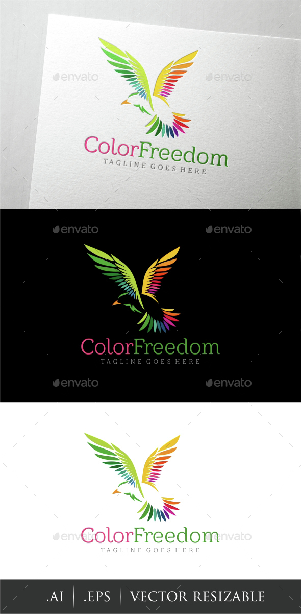 Color Freedom Logo, Logo Templates | GraphicRiver