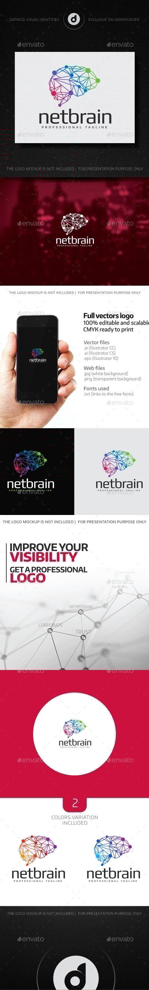 NetBrain Logo, Logo Templates | GraphicRiver