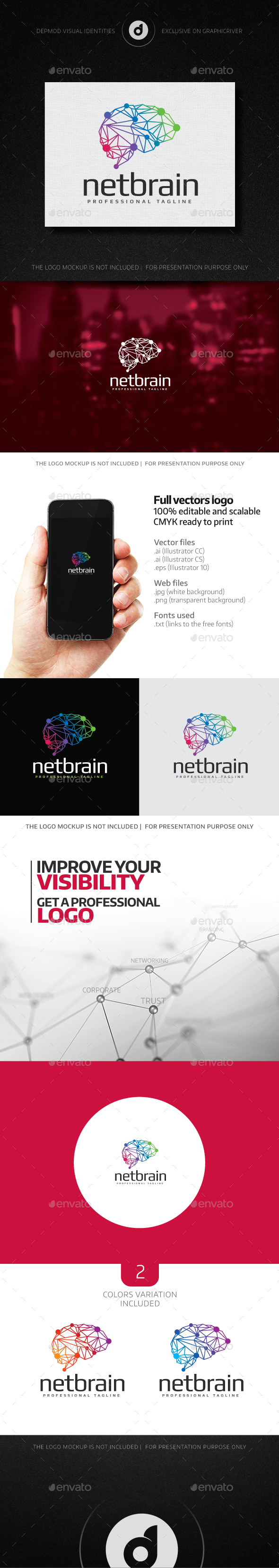 NetBrain Logo, Logo Templates | GraphicRiver
