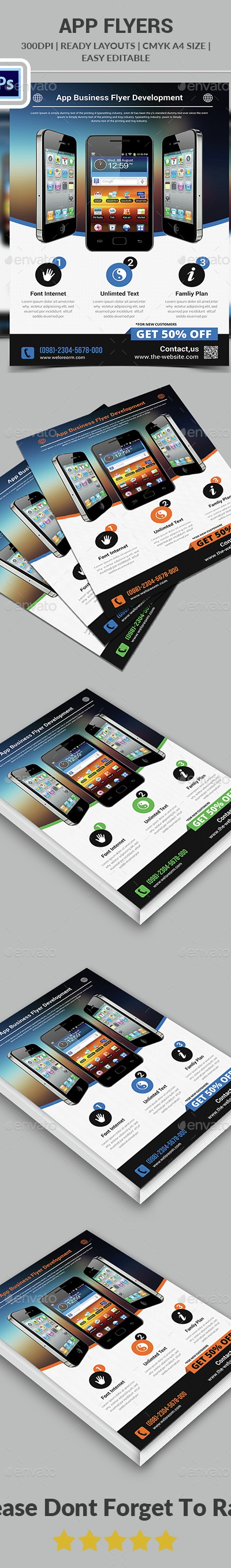 App Flyers , Print Templates | GraphicRiver