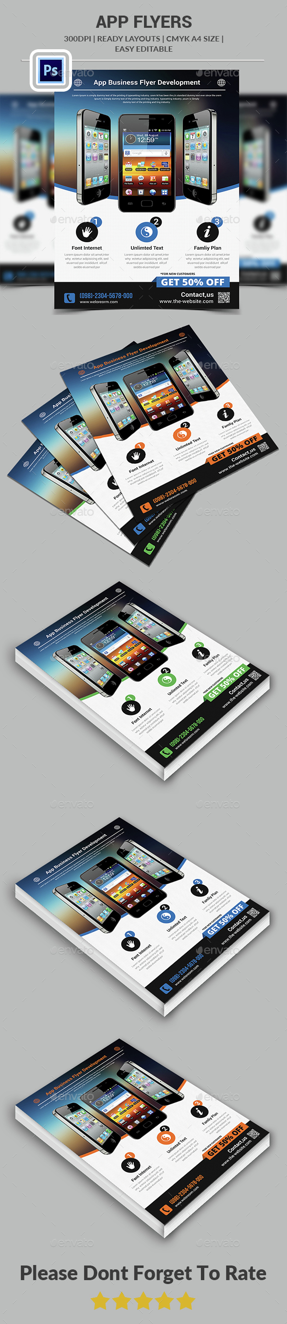 App Flyers , Print Templates | GraphicRiver