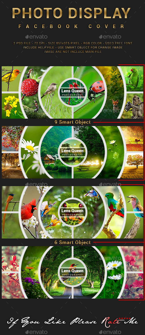 Photo Display Facebook Cover, Web Elements | GraphicRiver