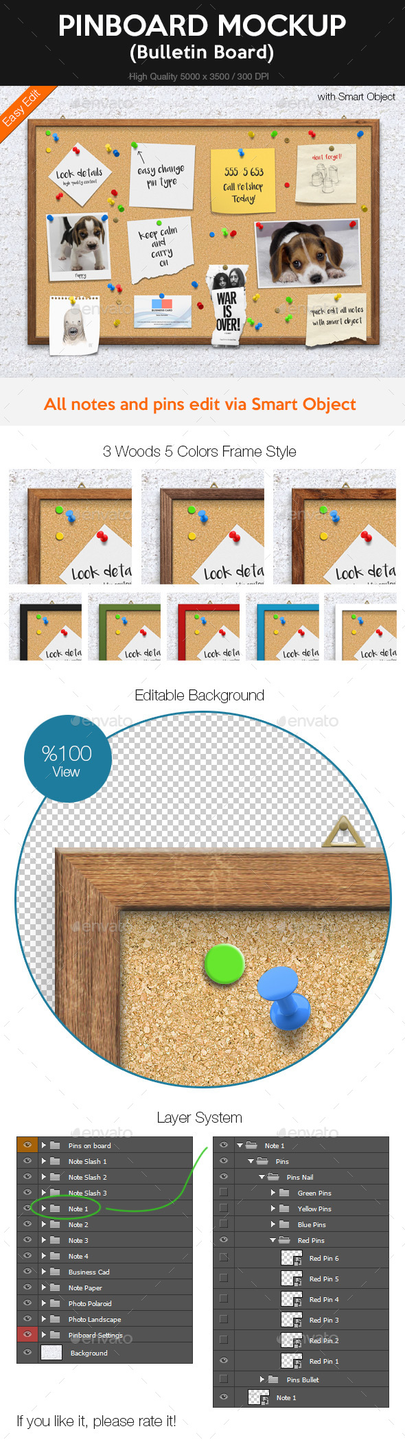Pinboard Mockup, Graphics | GraphicRiver
