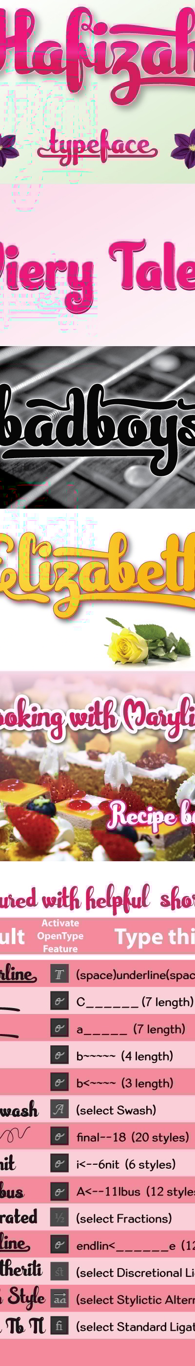 Hafizah, Fonts | GraphicRiver