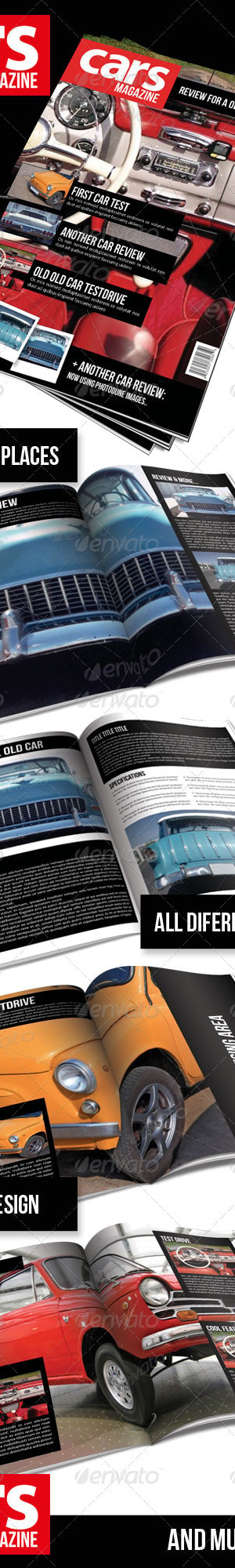 Cars Magazine Indesign Template, Print Templates | GraphicRiver
