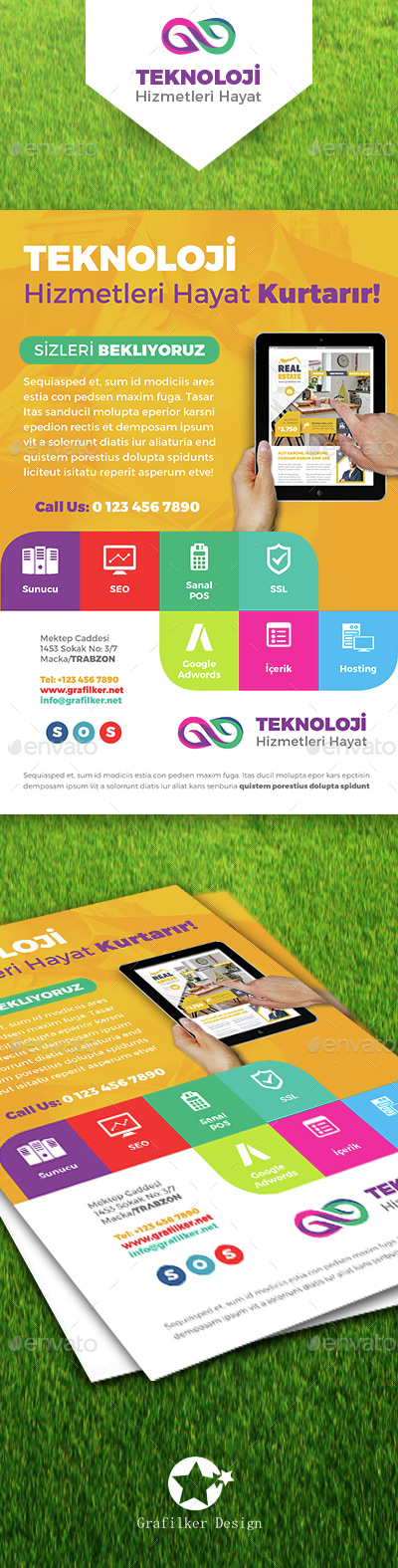 Technology Studio Flyer Templates, Print Templates | GraphicRiver