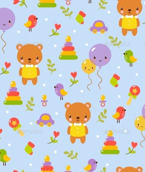 Baby Pattern Design, Vectors | GraphicRiver