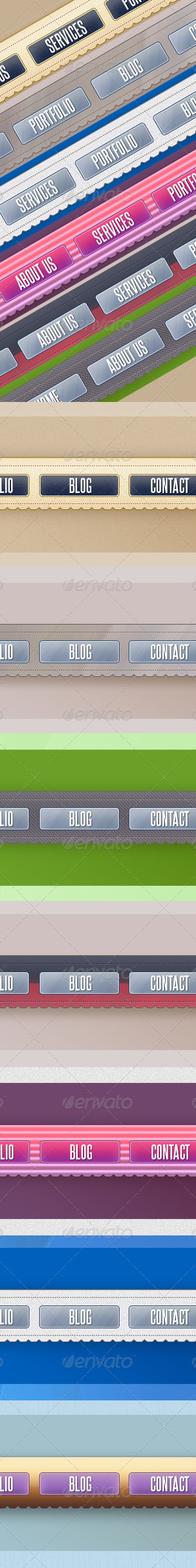 7 Premium Web Menus For All Occasions, Web Elements | GraphicRiver