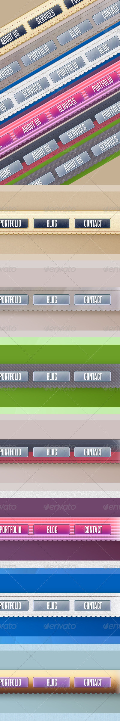 7 Premium Web Menus For All Occasions, Web Elements | GraphicRiver