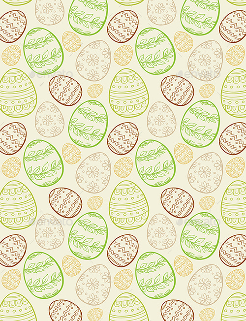 Abstract Easter Seamless Pattern, Vectors | GraphicRiver