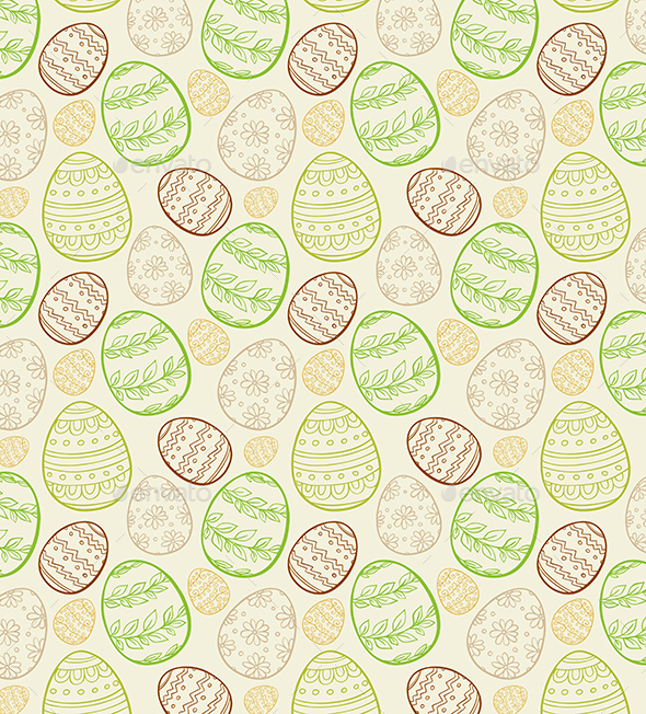 Abstract Easter Seamless Pattern, Vectors | GraphicRiver