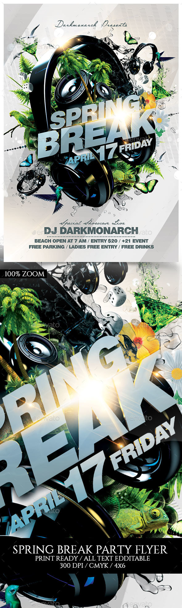 Spring Break, Print Templates | GraphicRiver