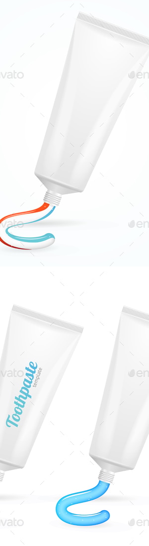 Toothpaste Template Mockup Set, Vectors | GraphicRiver