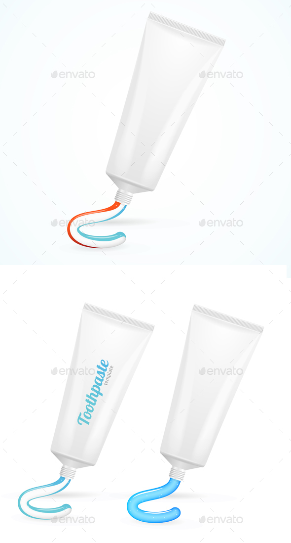 Toothpaste Template Mockup Set, Vectors | GraphicRiver