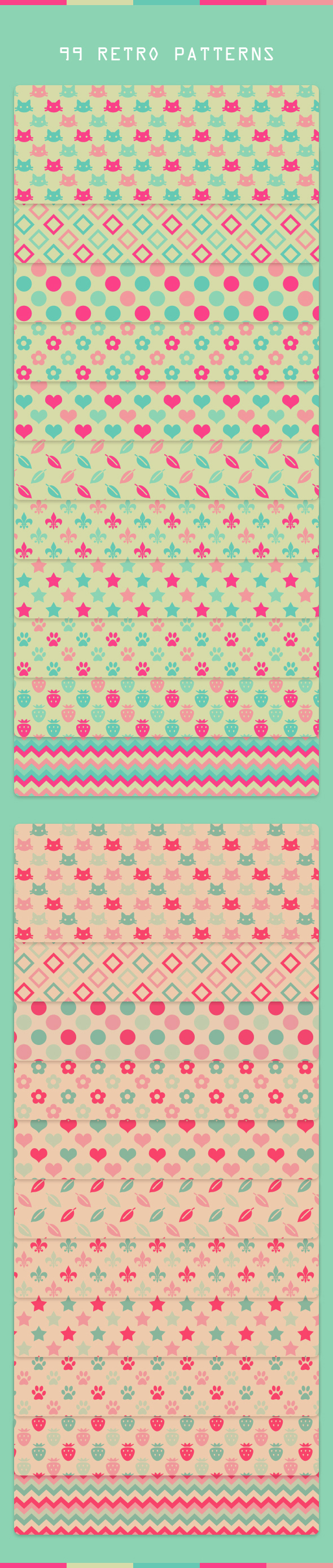 Retro Patterns, Add-ons | GraphicRiver