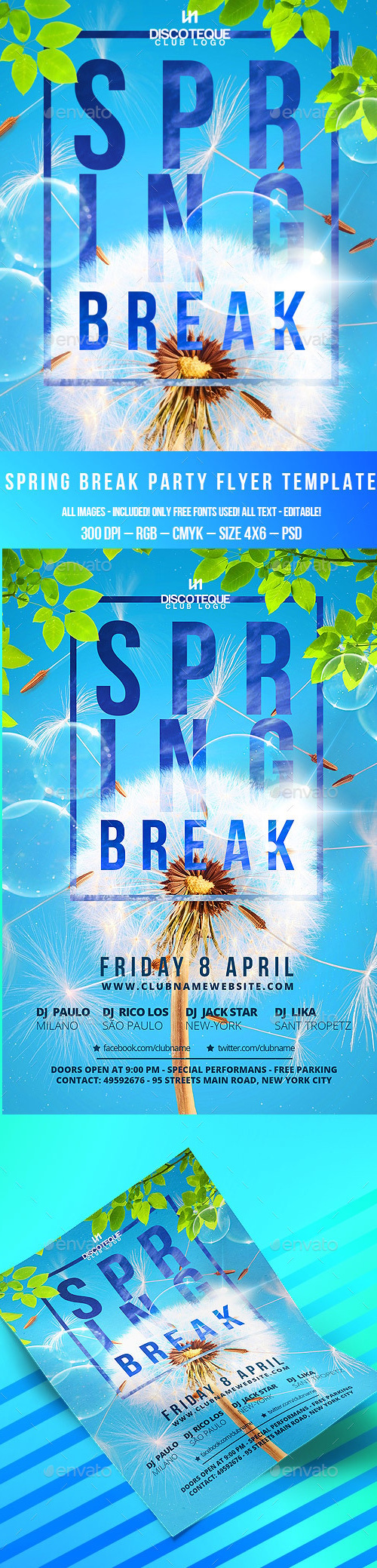 Spring Break, Print Templates | GraphicRiver