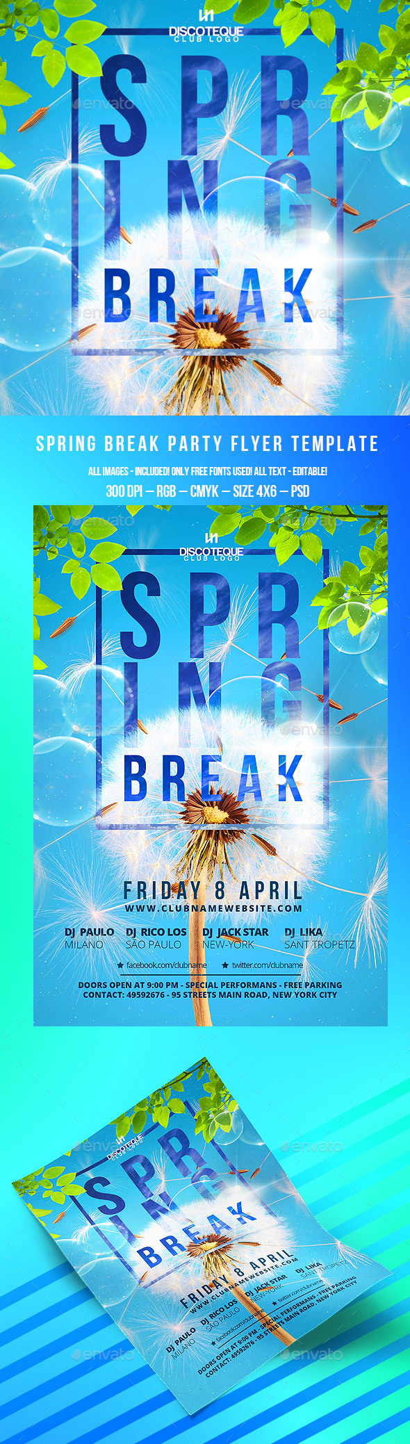 Spring Break, Print Templates | GraphicRiver