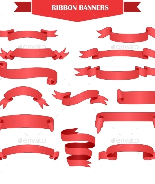 Ribbon Banner Set, Vectors | GraphicRiver