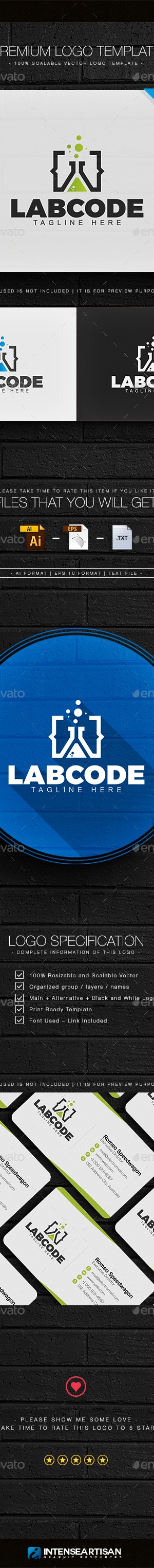 Lab Code Logo, Logo Templates | GraphicRiver
