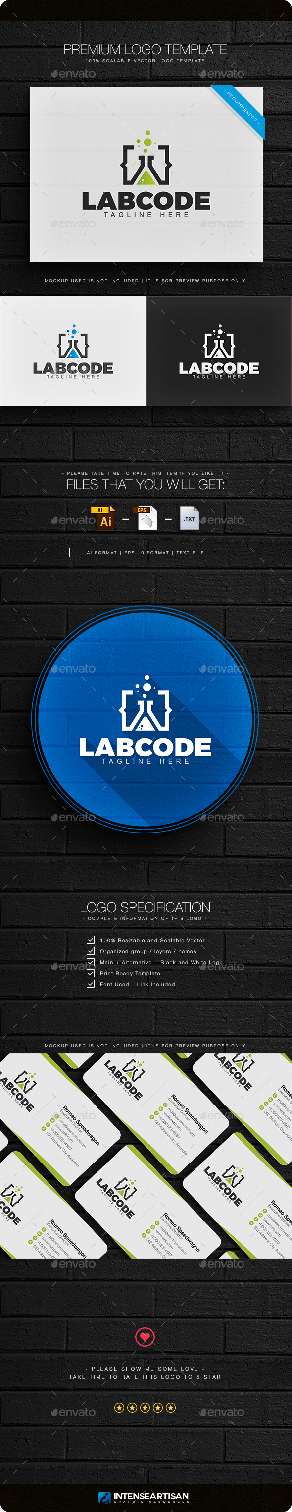 Lab Code Logo, Logo Templates | GraphicRiver