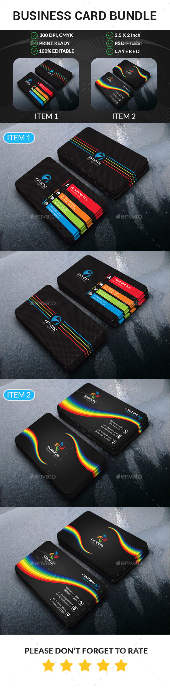 Business Card Bundle, Print Templates | GraphicRiver