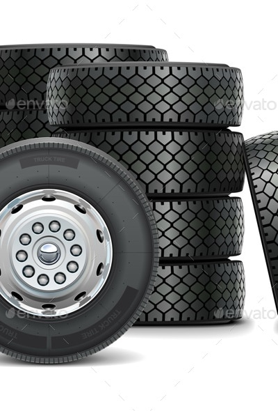 Bus Wheels, Vectors | GraphicRiver