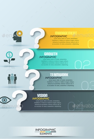 Questions Infographic Template, Infographics | GraphicRiver